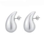 Glossy Dome Teardrop Earrings